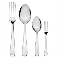 Fruit Fork - Stainless Steel, 4-piece Set With Polished Finish And Rounded Handle
