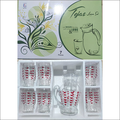 7 Pcs Transparent Glass Lemon Set