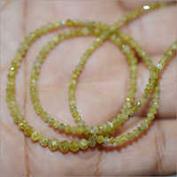 Faceted Yellow Diamond Beads 2 Mm To 3 Mm Diamond Carat: 12 Carat