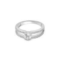Diamond Wedding Ring In Lab Grown Diamonds In 18K Solid White Gold