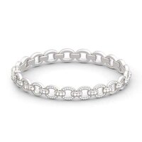 Hip Hop Diamond Bracelets In Lab Grown Diamonds 14K White Gold Womens Bracelets