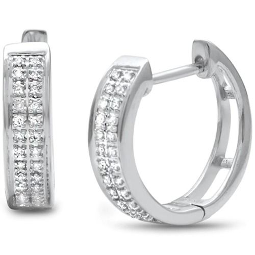 Diamond Fascination Small Hoop Earrings in 14K Gold  Zales