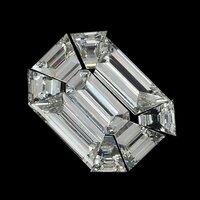 Pie Cut Rectangular Diamond