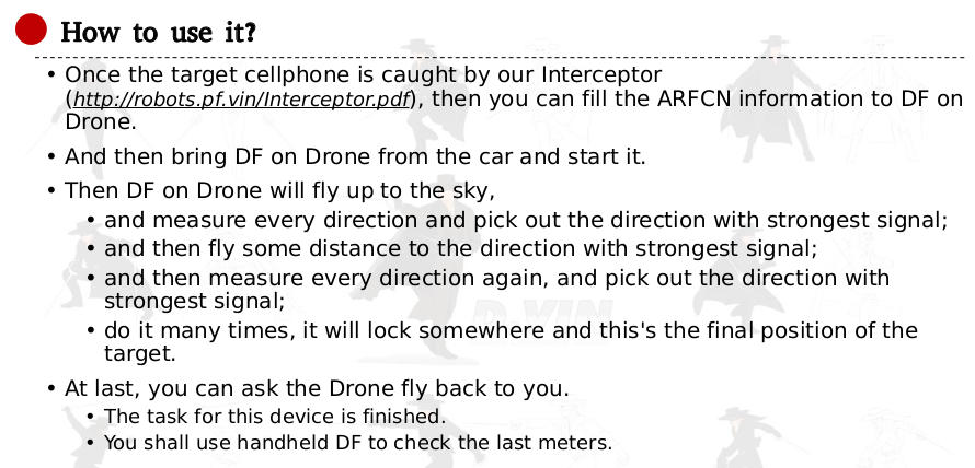 DF UAV for interceptor