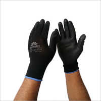 PU Black Gloves