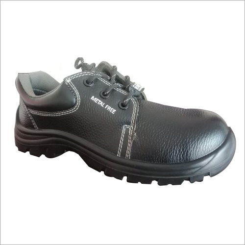 Black Electrical Leather Safety Shoes