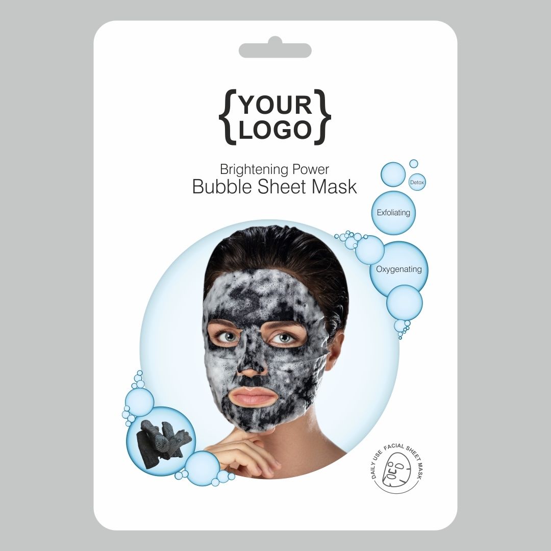 Bubble Facial Sheet Mask - Private Label Contract Manufacturing