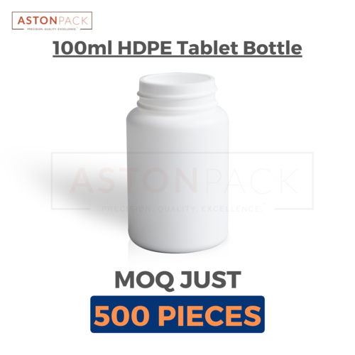 White Hdpe Round Capsule Bottle - 100cc Capacity: 100 Milliliter (Ml)