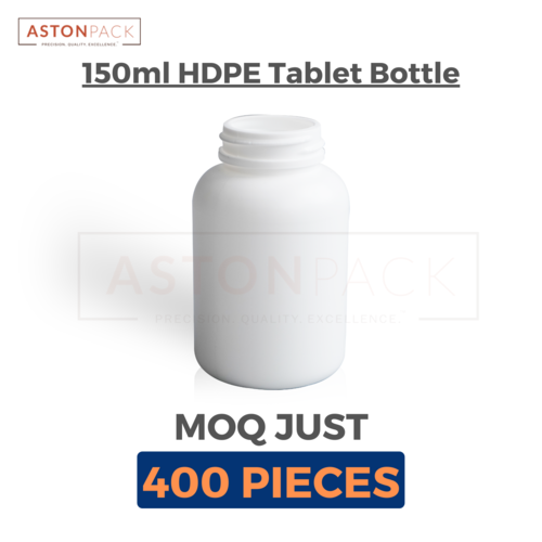 White Hdpe Round Capsule Bottle - 150Cc Capacity: 150 Milliliter (Ml)