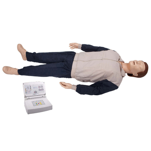 Whole Body Basic Male CPR Mannequins with Monitor and Printer