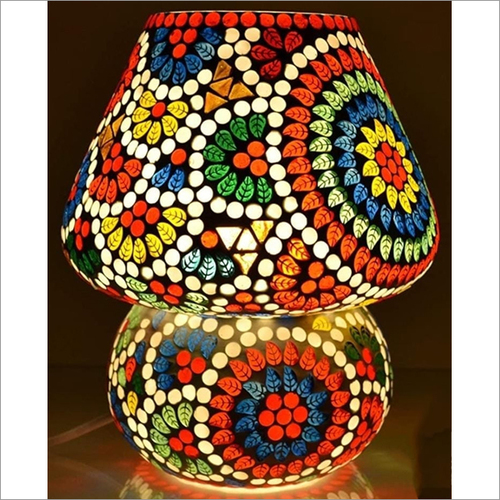 LED Glass Mosaic Table Lamp