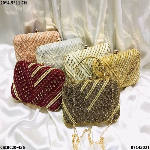 Bridal Evening Box Clutch Bag
