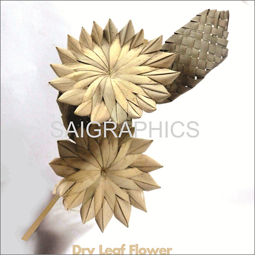 Natural Dry Leaf Flower Wall Hanging
