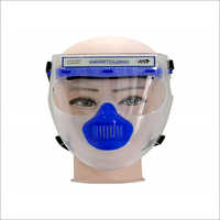 Smartguard Reusable Face Shield - Plastic Material, Free Size, White Color | Unisex, Reusable Design, Safety Visor For Optimal Protection
