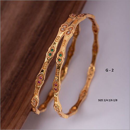 G-2 Fancy Gold Plated Artificial Bangles Gender: Women