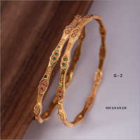 G-2 Fancy Gold Plated Artificial Bangles