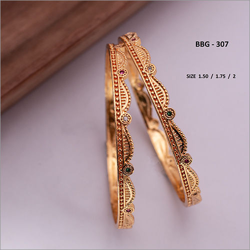 BBG-307 Partywear Gold Plated Bangles