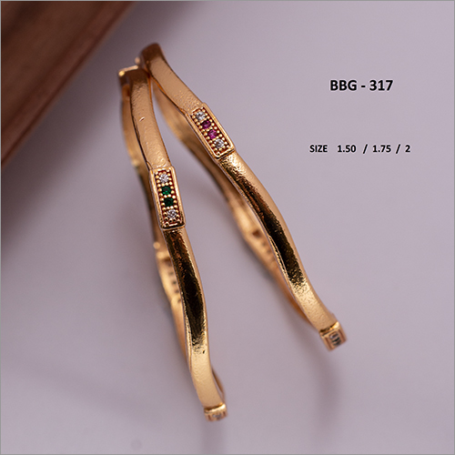 BBG-317  Gold Plated Bangles
