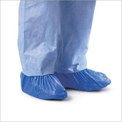 Disposable Shoe Cover - 100% Cotton, Sizes S/M/L/XL, Blue | Waterproof, Sterilized, Ideal for Hospitals and Medical Institutions