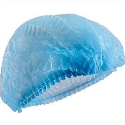 Disposable Surgical Bouffant Cap - 100% Cotton, Size S/M/L/XL, Blue | Disposable, Waterproof, Sterilized for Microbial Protection