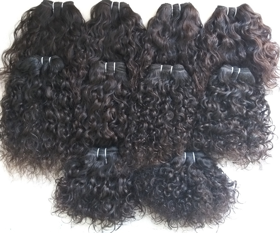 Raw Untreated Curly  Human Hair Extensions