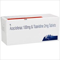 Aceclofenac 100mg And Tizanidine 2mg Tablets