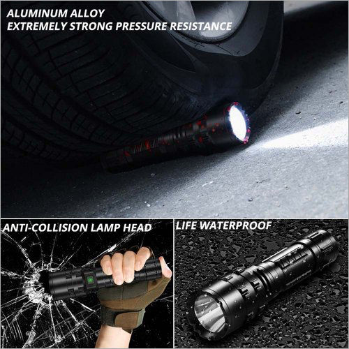 High Power Waterproof Self Defensive Torch Light 40W