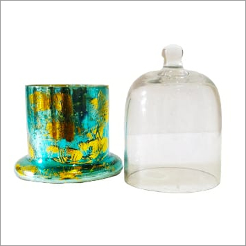 Decorative Clear Glass Apothecary Cloche Bell Jar By SIDDHI VINAYAK KANCH DECORATERS