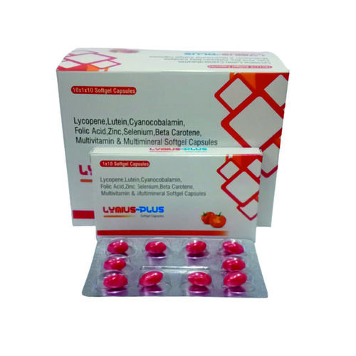 Lycopene,Lutein ,Cyanocobalamin,Folic Acid,Zinc,Selenium,Beta Carotene,Multivitamin &Multiminerals Drug Solutions