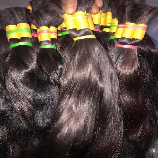 100% Single Donor Hair  Single Drawn Hair Extensions / Bulk Hair Bundles