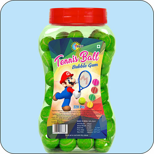 Tennis Ball Bubble Gum By GLOBAL ENERGYFOOD INDUSTRIES PVT. LTD.