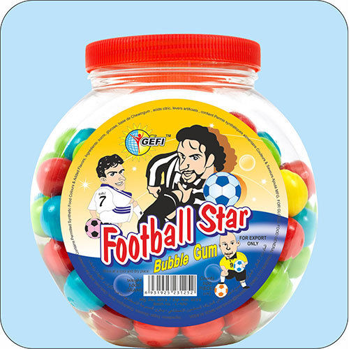 Football Star Bubble Gum