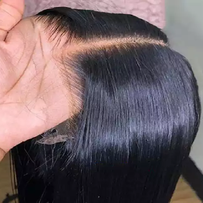 100% Cuticle Aligned Transparent Hd Lace Closure Pre Plucked With Baby Hair Bleached Knots