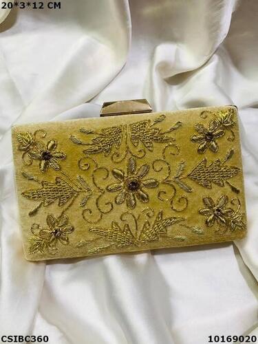 Exotic Bridal Evening Box Clutch Bag