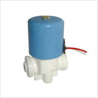 Stainless Steel Water Ro Solenoid Valve - Brass Material, Standard Size, Blue & White Color | Industrial Application, Socket Connection, Single Way Type