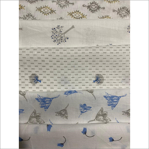 56-58 Inch Printed Cotton Shirting Fabric