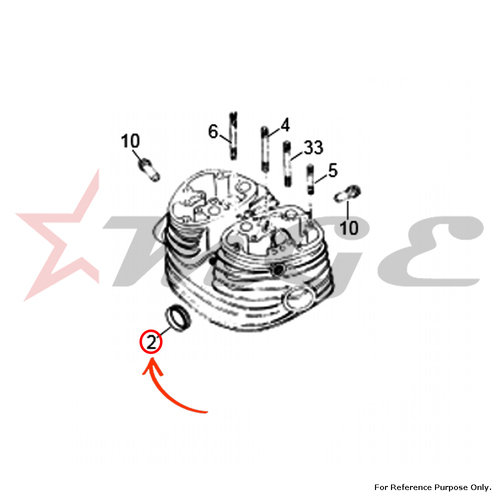 Valve Seat Insert - Inlet For Royal Enfield - Reference Part Number - #510302/A