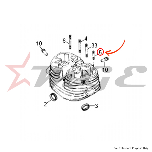As Per Photo Stud - Short - Rocker Box For Royal Enfield - Reference Part Number - #140007