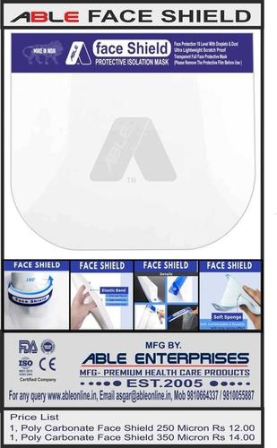 ABLE Protective Face Shield 350 Micron
