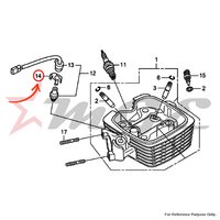 Cover, O2 Sensor For Honda CBF125 - Reference Part Number - #36538-KWF-940