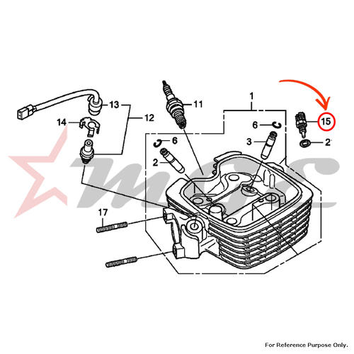 Sensor Assy., Oil Thermo For Honda CBF125 - Reference Part Number - #37750-KPH-701