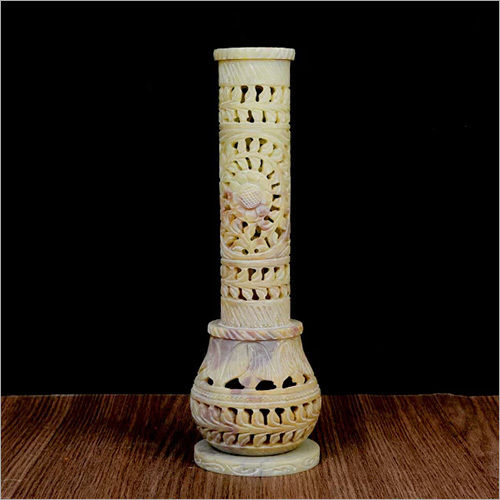 Multi Handicraft Carving Work Marble Incense Holder