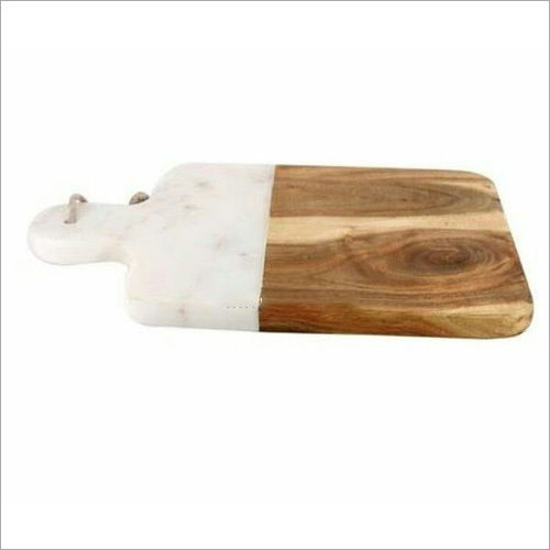 White Marble Wood Rectangular Chopping Board