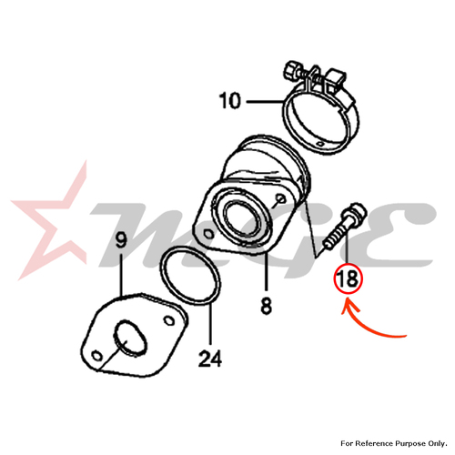 Bolt, Flange Socket, 6x22 For Honda CBF125 - Reference Part Number - #90091-KWF-940
