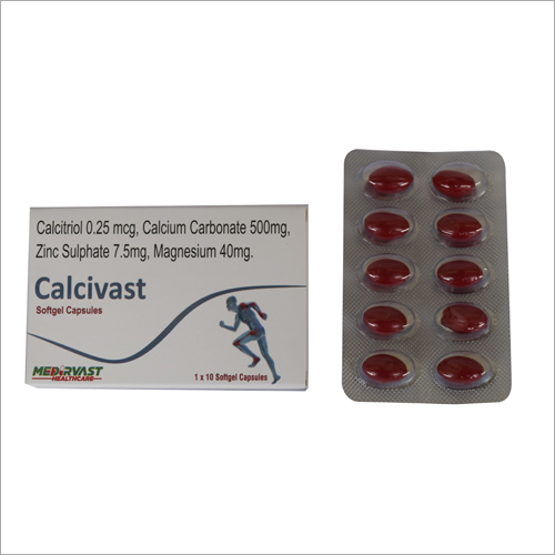 Calcitriol 500mg Calcium Carbonate 7.5 mg Zinc Sulphate 40mg Magnesium