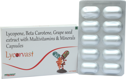 Lycopene Beta Carotene Grape Seed Extract With Multivitamins and Minerals