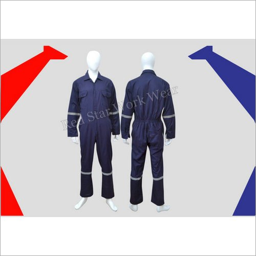 Navy Blue Cotton Industrial Boiler Suit