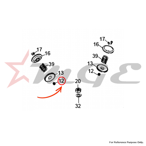 Seal, Valve Stem For Royal Enfield - Reference Part Number - #500322/A
