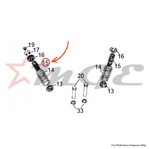 Valve Spring Inner For Royal Enfield - Reference Part Number - #140003/A