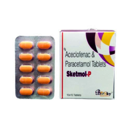 Aceclofenac 100 mg+PCM 325 Mg